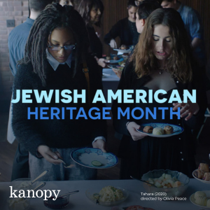 Kanopy promotional graphic for Jewish American Heritage Month