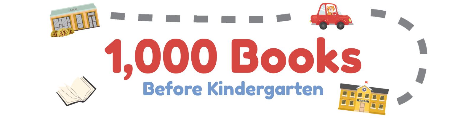 1,000 Books Logo
